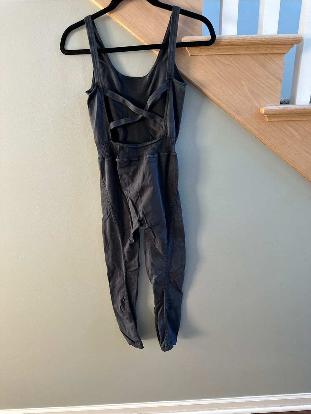 FP Movement by Free People Faded Black Good Karma Onesie Jumpsuit - Picture 2 of 6